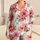 Tropical Hibiscus Simple Joy Floral Stripes for Vacation Lounging, Kids and Adults Satin Pajamas Set - 1