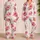 Tropical Hibiscus Simple Joy Floral Stripes for Vacation Lounging, Kids and Adults Satin Pajamas Set - 2