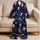 Santa Claus Red Hat Gifts Candy Canes Christmas Morning Holiday Cheer Kids And Families Satin Pajamas Set - 5