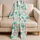 Sea Turtle Ocean Garden Coastal Motifs for Beach Trips and Everyday Wear for Children Satin Pajamas Set - 5
