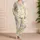 Easter Bear And Egg Hello Motifs For Spring Gifts, Girls, Sisters And Holiday Fun Satin Pajamas Set - 4