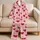Red Heart Valentine Gift For Girls And Sisters, Spring Summer Bedtime Lounge Style Satin Pajamas Set - 5