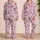 Pink Bows Ballet Slippers Horses And Calves For Sweet Cozy Bedtime Style For Girls Satin Pajamas Set - 2