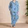 Blue Soccer Ball Motion For Summer Lounge Style Sports Fans Young Teen Boys And Girls Satin Pajamas Set - 4