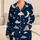 Moon Cloud Starry Night Sky For Cozy Dreamy Bedtime Nursery Little Girls Ages 4-12 Satin Pajamas Set - 1