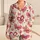 Heart Butterfly Motifs for Spring Bedtime Comfort, Girls' Lightweight Knee-Length Style Satin Pajamas Set - 1