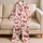 Heart Butterfly Motifs for Spring Bedtime Comfort, Girls' Lightweight Knee-Length Style Satin Pajamas Set - 5