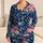 Navy Blue Pink Peony Floral Garden Springtime Bedtime Comfort for Girls and Kids Satin Pajamas Set - 1