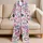 Cute Heart Graffiti Valentine's Day Lounge Gift for Girls, Teens, and Sweetheart Fans Satin Pajamas Set - 5