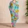 Bohemian Meadow Flowers For Dance Practice, Lounging, And Casual Outdoor Weekend Style Satin Pajamas Set - 4