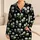 White Wildflower Green Leaf Cottagecore Garden Cozy Bedtime Gift For Girls And Women Satin Pajamas Set - 1
