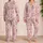 Cute Cat Faces With Hearts And Bows For Cozy Bedtime Gifts For Kids And Cat Lovers Satin Pajamas Set - 2