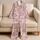 Cute Cat Faces With Hearts And Bows For Cozy Bedtime Gifts For Kids And Cat Lovers Satin Pajamas Set - 5
