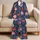Navy Floral Garden Peonies and Camellias for Cozy Bedtime Routines, Girls and Kids Satin Pajamas Set - 5