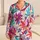 Abstract Floral Graffiti Blooms for Bedtime Lounging, Weekend Relaxation and Gifting Satin Pajamas Set - 1
