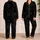 Black Night Sky Speckles Cozy Bedtime Gift for Stargazers and Dreamy Home Lounging Satin Pajamas Set - 2