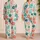 Hand-Painted Floral Garden for Playtime Dance and Outdoor Adventures for Young Girls Satin Pajamas Set - 2