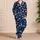 Retro Space Planets And Rockets For Cozy Summer Adventures Birthday Gift For Girls Satin Pajamas Set - 4