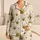 Cute Honeybee Doodle for Summer Adventures, Cheerful Outdoor Gift Idea for Girls Satin Pajamas Set - 1