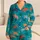 Colorful Sea Turtle And Coral Motif For Coastal Resort Lounging, Beach Days And Travel Satin Pajamas Set - 1