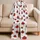 Cheerful Cute Red Ladybug Insects With Black Spots For Summer Bedtime Gift For Girls Satin Pajamas Set - 5