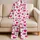 Raspberry Heart Motif Valentine Gift Style For Girls, Kids, And Cheerful Sweethearts Satin Pajamas Set - 5
