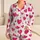 Raspberry Heart Motif Valentine Gift Style For Girls, Kids, And Cheerful Sweethearts Satin Pajamas Set - 1