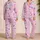 Pastel Unicorns Stars Rainbow Dreamy Gift Idea for Girls Magical Sleepwear Outfit Satin Pajamas Set - 2