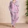 Pastel Unicorns Stars Rainbow Dreamy Gift Idea for Girls Magical Sleepwear Outfit Satin Pajamas Set - 4