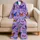 Colorful Butterfly Summer Garden Motif for Cheerful Lounging, Gifts, and Travel Days Satin Pajamas Set - 5