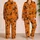 Orange Black Cats Witches Pumpkins Halloween Party Gift for Girls and Teens Satin Pajamas Set - 2