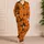 Orange Black Cats Witches Pumpkins Halloween Party Gift for Girls and Teens Satin Pajamas Set - 4