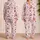 Cherry Bow Motif, Sweet Pink Fruit Outfit For Girls, Spring Days, Parties And Gifts Satin Pajamas Set - 2