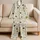 Bumblebee Floral Botanical Motifs for Cozy Home Lounging and Relaxed Women's Evenings Satin Pajamas Set - 5