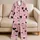 Black Heart Blush Pink Style For Cozy Lounging And Sweet Gift Giving For Girls And Kids Satin Pajamas Set - 5