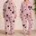 Black Heart Blush Pink Style For Cozy Lounging And Sweet Gift Giving For Girls And Kids Satin Pajamas Set - 2