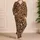 Camel Tan Leopard Rosettes Earthy Animal Motif Cozy Autumn Lounge Gift For Women Satin Pajamas Set - 4