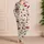 Crimson Cherry Motif Set for Spring Summer Lounging, Relaxed Weekend Gift for Women Satin Pajamas Set - 4