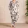 Ivory Lavender Butterfly Motifs for Cozy Evenings and Slow Weekend Lounging Rituals Satin Pajamas Set - 4