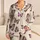 Ivory Lavender Butterfly Motifs for Cozy Evenings and Slow Weekend Lounging Rituals Satin Pajamas Set - 1