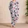 French Bulldog Rose Floral Faces, Cozy Boutique Home Lounge Gift for Women Dog Lovers Satin Pajamas Set - 4
