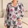 French Bulldog Rose Floral Faces, Cozy Boutique Home Lounge Gift for Women Dog Lovers Satin Pajamas Set - 1