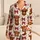 Scottish Highland Cow Burgundy Bow Hearts for Cozy Holiday Lounging, Women's Gift Satin Pajamas Set - 1