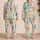 Colorful Beverage Bottles for Bright Lounge Days and Relaxed Home Evenings for Women Satin Pajamas Set - 2
