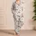 Cute Dog Bones and Paw Prints for Cozy Lounging, Holiday Gifting, and Dog Lovers at Home Satin Pajamas Set - 4