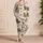 Highland Cow Floral Farmhouse Gift for Cozy Evenings and Country Lifestyle Lovers Satin Pajamas Set - 4