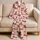 Dachshund Dogs Blush Pink Style for Cozy Lounging, Holiday Gifting and Dog Lovers Satin Pajamas Set - 5