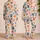 Colorful Cute Dog Faces for Spring Summer Lounging, Gifts for Women and Dog Lovers Satin Pajamas Set - 2