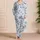 Cute Blue Octopus Seahorse Coastal Motifs For Beach Lounging And Relaxed Home Days Satin Pajamas Set - 4