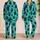 Cute Black Bear Ape Characters For Cozy Weekend Relaxation At Home And Gift Giving Satin Pajamas Set - 2